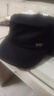 楠棠平頂帽子男士后封口可調節春秋新款戶(hù)外休閑百搭中老年雙層鴨舌帽 黑色 可調節（56-60CM） 曬單實(shí)拍圖