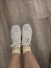 真美詩董潔同款小彩蛋透氣運動休閑刺繡工藝復(fù)古德訓(xùn)鞋女 米色 36 曬單實拍圖