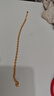 老廟黃金足金磨砂間光珠手鏈女基礎(chǔ)鏈轉(zhuǎn)運(yùn)珠復(fù)購(gòu)補(bǔ)貼七夕送女友 曬單實(shí)拍圖