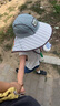 kocotreekk樹兒童防曬帽防紫外線小孩披風(fēng)帽大檐遮陽(yáng)帽夏季戶外海灘 曬單實(shí)拍圖