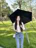 京悠雨德國六折太陽(yáng)傘女防曬防紫外線(xiàn)小巧便攜遮陽(yáng)傘晴雨兩用迷你 梧桐米+收納盒 晴雨兩用 曬單實(shí)拍圖