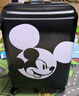 新秀麗（Samsonite）迪士尼米奇米妮聯(lián)名款行李箱 大容量旅行登機拉桿箱 耐磨防刮 AF9 新-黑色 25英寸 曬單實(shí)拍圖