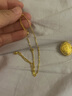 周生生黃金吊墜 足金長(cháng)命鎖寶寶周歲禮物 不含項鏈09300P 計價(jià) 3.4克 曬單實(shí)拍圖
