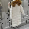 妤遇（YUUZYUUS）品牌女裝羽絨服女長(cháng)款過(guò)膝2025冬季新款加厚保暖真貉子大毛領(lǐng)外套 黑色 #清針大毛領(lǐng) 真毛領(lǐng) M  100-110斤左右 曬單實(shí)拍圖