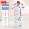 月船兒 MOON BOAT中大童桑蠶絲睡袋春秋冬款冬季嬰兒童加厚分腿大寶寶小學(xué)生防踢被 寒冬-蠶絲【厚夾棉 室溫0-10℃】覓鯨深海 L碼-衣長(cháng)120cm適合身高125-140 曬單實(shí)拍圖