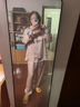 金三塔真絲睡衣女100%桑蠶絲外穿涼感兩件套睡褲居家服禮物 [清新]19姆米牛油果綠 M 曬單實(shí)拍圖