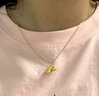 中國黃金（CHINA GOLD）足金好事發(fā)生吊墜女款黃金花生柿子項鏈鎖骨教師節生日禮物送女友 【今/次日達】好事發(fā)生吊墜+S925鏈 A款約0.3g 曬單實(shí)拍圖
