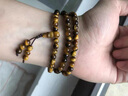 梵登7A收藏級黃虎眼石108顆佛珠手鏈男女虎睛石素圈款多圈手串木變石 7A收藏級彩虎眼石佛珠108顆珠徑6 虎眼石 曬單實(shí)拍圖