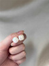 TFY純銀小方糖珍珠耳釘女2025新爆款氣質(zhì)耳飾高級感方形耳環(huán)輕奢大氣 裸杏色方糖珍珠耳釘 曬單實(shí)拍圖