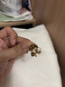D家耳環(huán)復(fù)古黃銅字母愛心新款潮防過敏小巧歐美cd耳釘女生日禮物 復(fù)古愛心 曬單實拍圖