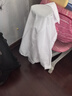 新款百搭秋季兒童白襯衣男童女童校服春秋日系潮流簡(jiǎn)約氣質(zhì)文藝 白色 160 曬單實(shí)拍圖