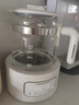 摩飛電器（Morphyrichards）全玻璃養(yǎng)生壺家用燒水壺多段控溫電熱水壺極速風冷恒溫壺沖奶泡奶機MR5602 1.2L 椰奶白 曬單實拍圖