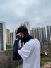 啄木鳥(niǎo)（TUCANO）冰絲防曬面罩男士夏季防紫外線(xiàn)全臉口罩騎行透氣冰袖面巾護頸脖套 深灰套裝【面罩+冰袖】 曬單實(shí)拍圖
