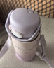 膳魔師（THERMOS）兒童保溫杯316L不銹鋼吸管杯帶杯套手提小學(xué)生上學(xué)外出便攜杯TCKL 曬單實(shí)拍圖