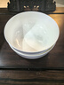陶相惠骨瓷面碗湯碗釉下彩7英寸家用大容量吃泡面微波爐純白陶瓷碗2只裝 曬單實(shí)拍圖