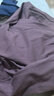 古今（GUJIN）純棉美拉德紫長(zhǎng)袖睡衣女棉睡褲春秋新款家居服大碼韓休閑套裝XL 曬單實(shí)拍圖