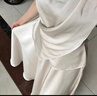 艾珠兒（Aizhuer）2025新款御姐高級感穿搭無(wú)袖連衣裙子女夏季法式氣質(zhì)收腰套裝長(cháng)裙 杏色 L 曬單實(shí)拍圖