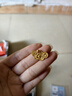 世紀緣黃金吊墜女蝶韻東方足金鑲嵌莫桑石項鏈生日禮物送女友 6.24g【贈金色925銀鏈】【贈國檢證書(shū)】 曬單實(shí)拍圖