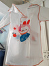 牧萌兒童雨衣男童女童防水全身雨披幼兒園小學(xué)生雨具 粉色草莓兔 M 曬單實(shí)拍圖