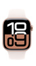 Apple/蘋(píng)果 Watch Series 10 智能手表GPS款42毫米玫瑰金色鋁金屬表殼淡桃粉色運動(dòng)型表帶S/M MX1R3CH/B 曬單實(shí)拍圖