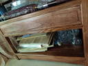 中式書法桌實(shí)木畫案書畫桌花梨木書桌仿古國(guó)學(xué)桌寫字臺(tái)原木辦公桌 1.6米桌+圈椅【金花梨木】 曬單實(shí)拍圖