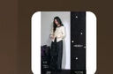 闊色氣質(zhì)黑色寬松直筒珍珠牛仔褲女25秋季新款設計感闊腿褲長(cháng)褲夏 黑色 M /M 曬單實(shí)拍圖