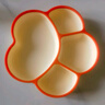 COOKSS 寶寶餐盤(pán)硅膠嬰兒學(xué)吃飯分格兒童餐具輔食碗餐盤(pán)帶吸盤(pán) 雙拼橙 曬單實(shí)拍圖