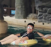 安踏（ANTA）水之瞳泳鏡高清防霧防水女士近視度數鍍膜男游泳眼鏡黑色200度 曬單實(shí)拍圖
