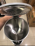 美的（Midea）電熱水壺煮水壺家用小型電燒水壺 0涂層食品級(jí)304不銹鋼雙層防燙無(wú)縫內(nèi)膽1.5升容量 1566 曬單實(shí)拍圖