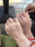 央創(chuàng  )時(shí)尚蒹葭銀戒指足銀情侶對戒男女一對女生新年生日禮物女士送女友老婆 曬單實(shí)拍圖