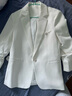梵希蔓西裝外套女2024年春季新款中式盤(pán)扣設計感高級感炸街小西服 V7883 白色 M 曬單實(shí)拍圖