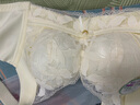 都市麗人莫代爾內(nèi)衣女聚攏小胸顯大上托防下垂收副乳無鋼圈蕾絲文胸罩香檳 曬單實(shí)拍圖