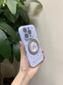 與樂（yule）MagSafe磁吸支架適用iPhone16promax液態(tài)硅膠手機(jī)殼全包防摔蘋果16plus自帶鏡頭膜相機(jī)按鍵掛繩軟 【遠(yuǎn)峰藍(lán)】 iPhone16pro 曬單實(shí)拍圖