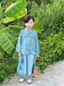 G. DUCKKIDS童裝漢服兒童套裝春秋男童國學(xué)服唐裝兩件套女童中秋節表演服 女童 140 尺碼9~10歲【130-140cm】 曬單實(shí)拍圖