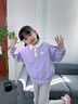 KUROMI酷洛米童裝女童翻領(lǐng)衛衣秋季2025年新款兒童洋氣上衣女孩甜美長(cháng)袖 【POLO衫翻領(lǐng)】紫 背背酷洛米X 100 曬單實(shí)拍圖