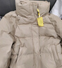 三彩2025冬季新款短款羽絨服立領(lǐng)白鴨絨面包服寬松保暖外套簡(jiǎn)約女 咖啡色 S 155/80A 曬單實(shí)拍圖