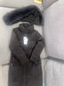 皮爾卡丹（pierre cardin）羽絨服女2025冬季新款狐貍毛領(lǐng)收腰加厚中年媽媽保暖外套 黑色 防鉆絨內膽 4XL 適合145-155斤 曬單實(shí)拍圖