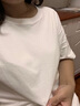 班尼路（Baleno）純棉寬松短袖t恤女2025夏季新款純色透氣時(shí)尚通勤風(fēng)百搭休閑上衣 曬單實(shí)拍圖