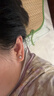 可愛(ài)貓爪耳釘s999純銀簡(jiǎn)約時(shí)尚耳環(huán)創(chuàng  )意設計小清新足銀耳飾養耳洞 可愛(ài)貓爪耳釘一對【通體999足銀】 曬單實(shí)拍圖