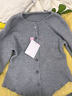 多想余灰色針織衫長(cháng)袖上衣洋氣款打底衫女內搭可外穿2026秋季新款修身 灰色不規則針織衫 均碼 【建議80-115斤】 曬單實(shí)拍圖
