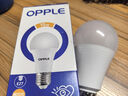 歐普照明（OPPLE）LED球泡E27螺口燈泡【9w-超白光6500K】1只裝 商用大功率光源 曬單實(shí)拍圖
