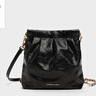 CHARLES&KEITH迷你菱格流浪包單肩斜挎雙肩包包女包生日七夕禮物CK2-60782390 Black黑色 S 曬單實拍圖