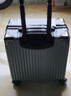 ATHT行李箱男小型旅行箱飛機(jī)商務(wù)登機(jī)箱18英寸密碼拉桿箱女皮箱子黑色 曬單實(shí)拍圖