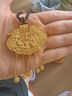 興穎金包銀天子門(mén)生吊墜女古法鏤空黃金999足金花絲龍鳳呈祥鎖毛衣鏈 金1.4克-總重約35克-龍鳳金包銀吊墜 曬單實(shí)拍圖