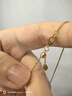 周大福陳星旭同款肖邦鏈素鏈18K金項鏈黃18K金 45cm  E128683 曬單實(shí)拍圖