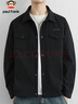 大嘴猴（paul frank）夾克男士休閑棋盤(pán)格外套男秋季潮流防風(fēng)上衣服男裝 黑色 L 曬單實(shí)拍圖