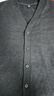 優(yōu)衣庫男裝休閑開(kāi)衫/長(cháng)袖時(shí)尚V領(lǐng)衛衣外套25秋冬新款483299 08 深灰色 XL /180/108B 曬單實(shí)拍圖