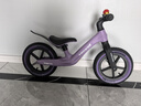喜爾唯兒童平衡車(chē)可調節1到12歲寶寶滑步車(chē)小孩自行車(chē)輕便無(wú)腳踏自行車(chē) 12寸 暗夜紫【2-6歲適用】 +禮包 曬單實(shí)拍圖