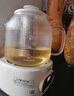 美的（Midea）花漾0膠水全玻璃全自動養(yǎng)生壺 多功能煮茶壺 母嬰燒水壺恒溫電熱水壺煮茶器花茶壺1.2L YS12B102 曬單實(shí)拍圖