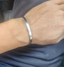 逐青不掉色鈦鋼素圈手鐲男女潮流嘻哈冷淡風(fēng)手環(huán)男款百搭痞帥學(xué)生手飾 素圈鈦鋼手鐲約6cm 曬單實(shí)拍圖